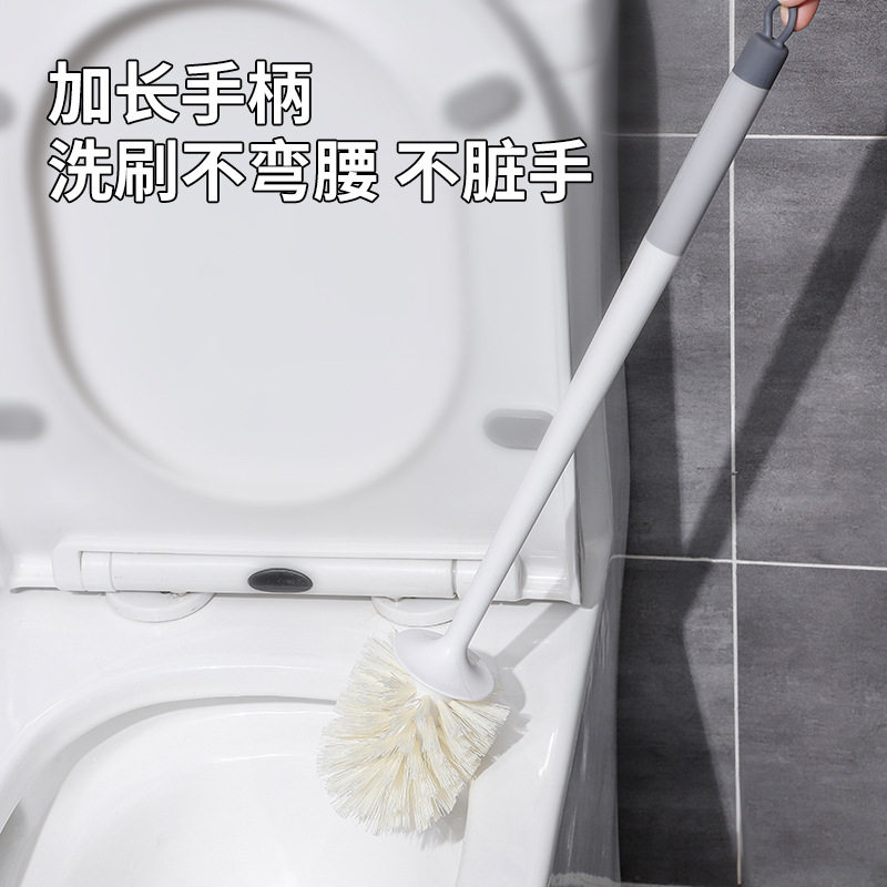 Long-Handled Toilet Brush Multifunctional Toilet Cleaning Brush Hard-Bristled Decontamination Hotel Household Wholesale Bathroom Cleaning Tools