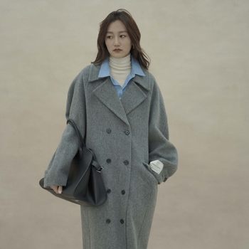 Dalian Xuanmei~24 Years New Ins Style Simple Double-Sided Wool Outwear Women's Autumn and Winter Outwear C-827