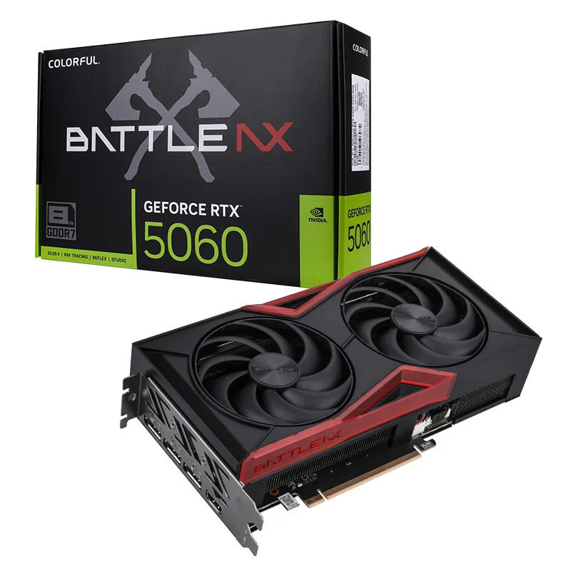 Красочный Tomahawk GeForce RTX5060 DUO 8G подходит для игровых видеокарт Изображение 1