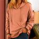 2025 Export Cross-Border New Women's Clothing Casual Hooded Long-Sleeved Pullover Solid Color Multi-Color Women's Sweatshirt
