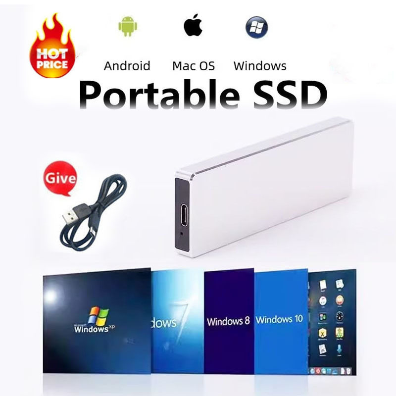 Factory Direct Sales Cross-Border Export Upgrade High-Speed Mobile Hard Drive Large Capacity 16t 8t 4t Solid State Drive Wholesale