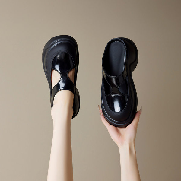 sandal hở mũi nữ quai mảnh đế bệt