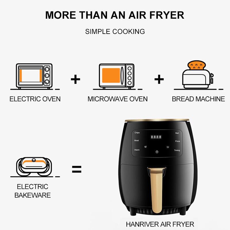 新款空气炸锅air fryer 家用大容量薯条机多功能电炸锅跨境