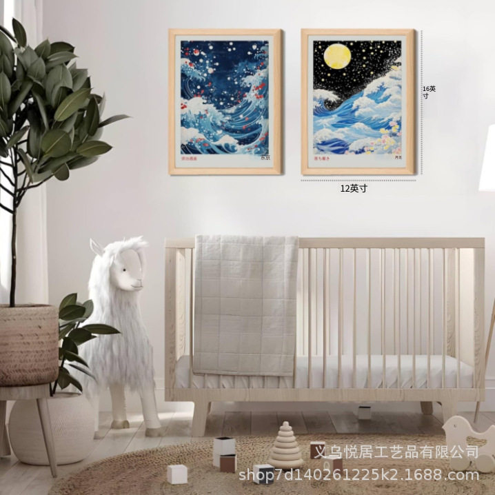 Photo Frame Wall Art Japanese Painting Frame Poster Frame Bedroom Living Room Office Decoration Photo Frame Manufacturer Wholesale