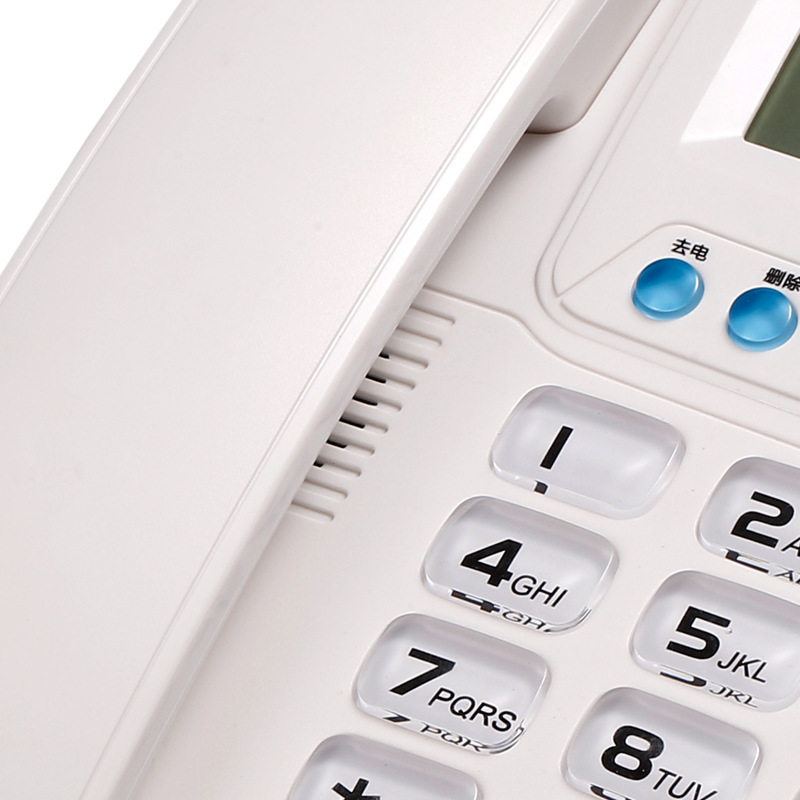 C02免电池来电显示电话机家用电话座机分机一键转接商务免提