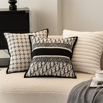 Casual and Versatile Pillow, Accessible Luxury and High-End Pillow, Scandinavian Fabric Bed, Living Room Sofa Pillow Case, Cushion with Core