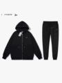 Zipper set black red mouth