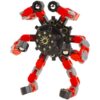 Tiktok Fidget Toy Mechanical Cross-Border Stress Relief Children's Mechanical Transforming Gyro Glowing Finger Spiral Fidget Chain Toy