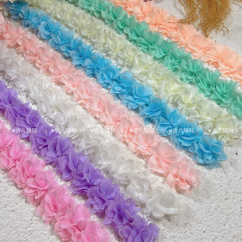 New chiffon three-dimensional lace lace flowers swimsuit clothing diy handmade accessories