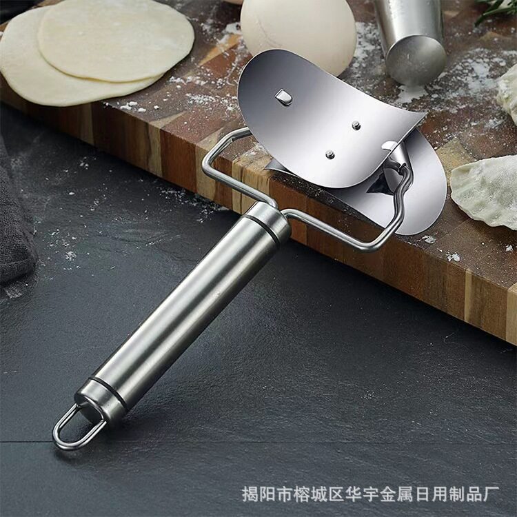Stainless steel dumpling wrapper dumpling wrapper dumpling cutter manual dumpling wrapper mold round dumpling tool
