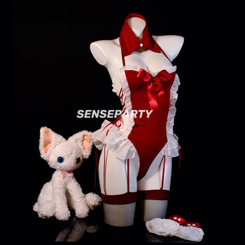 Churi Small-Breasted Sexy Lingerie Maid Uniform One-Piece Maid Suit Pajamas Passionate No Need to Take Off 6552