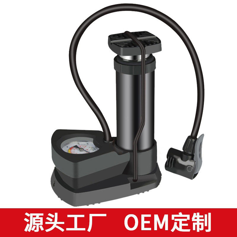 Vehicle-Mounted Air Pump, Bicycle, Electric Motorcycle, Car High-Pressure Air Pump, Portable Foot Pump, Household