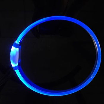 Dog luminous collar pet collar luminous collar cross-border hot sale USB rechargeable LED luminous flash dog collar