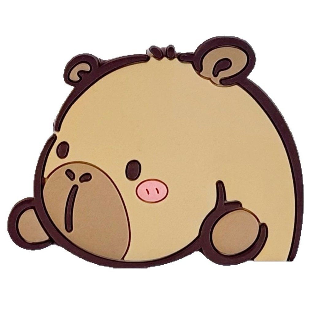 PVC soft rubber decoration handmade DIY accessories cute capybara kappibala mobile phone ipad shell jewelry refrigerator magnets