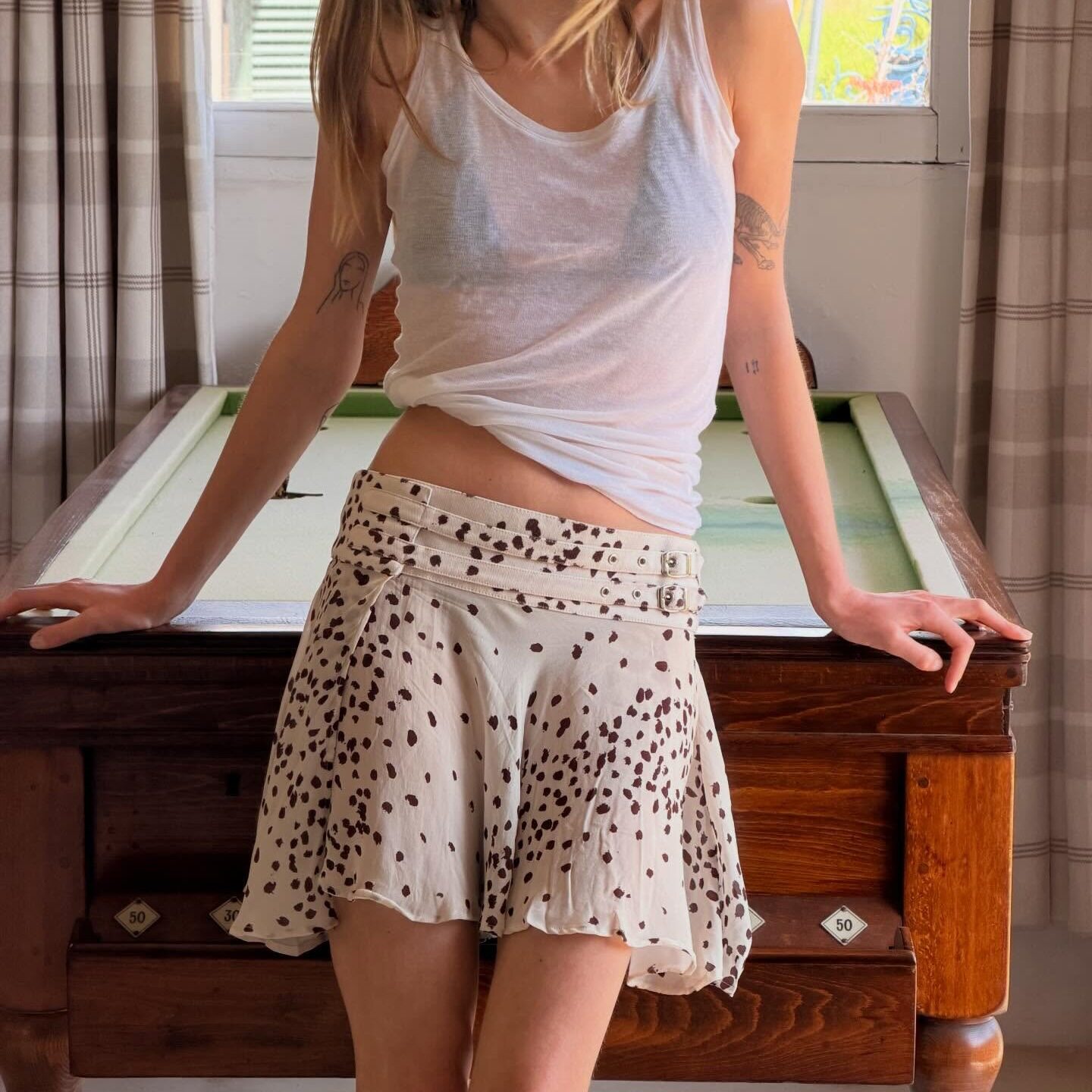 Womens Summer A Line Skirt High Waist Slim Fit Leopard Print Trendy Casual Wear Wholesale Available