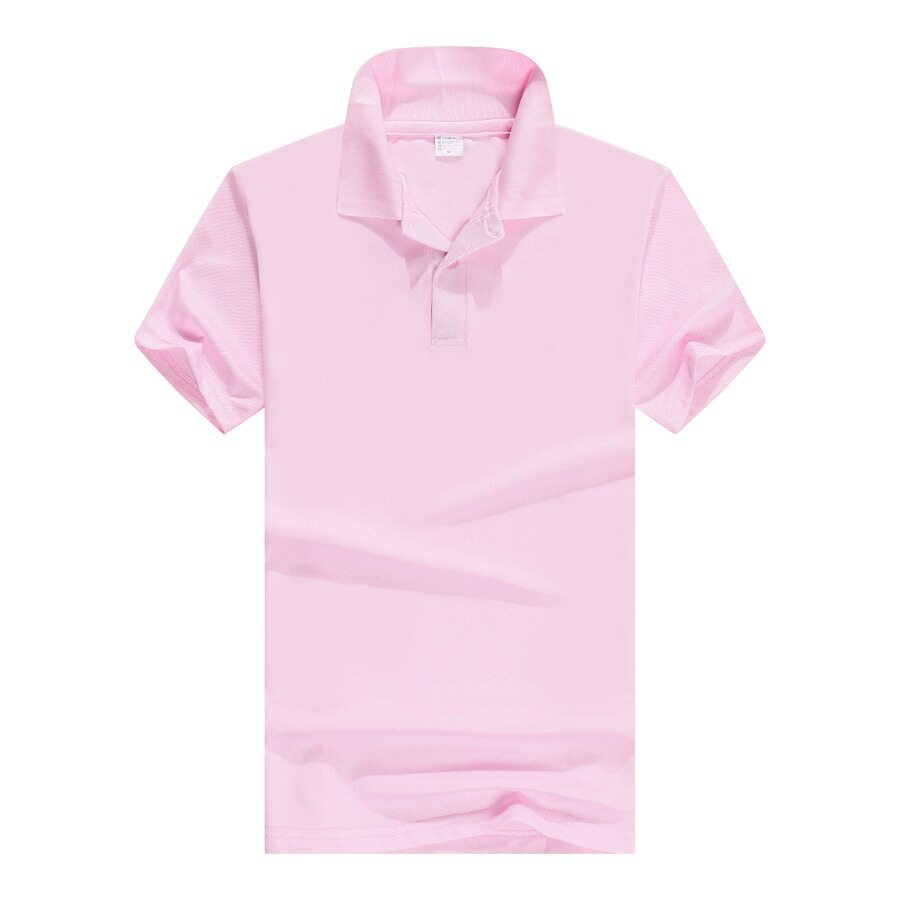 厂家批发制定夏季纯色短袖t恤工作服polo衫企业文化宣传服印logo
