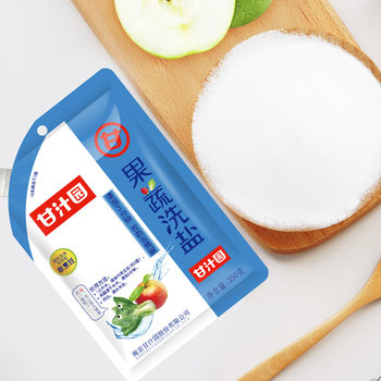Juice Garden fruit and vegetable salt washing household fruit and vegetable cleaning cleaning salt food grade residual washing salt bag wholesale