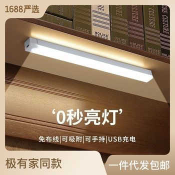 Popular Led Human Body Sensor Light Strip Magnetic Light Cabinet Light Wardrobe Wine Cabinet Shoe Cabinet USB Sensor Night Light Strip