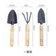 Household Flower Small Shovel Gardening Tools Three-Piece Set Green Plant Fleshy Loose Soil Shovel Iron Shovel Potted Flower Shovel