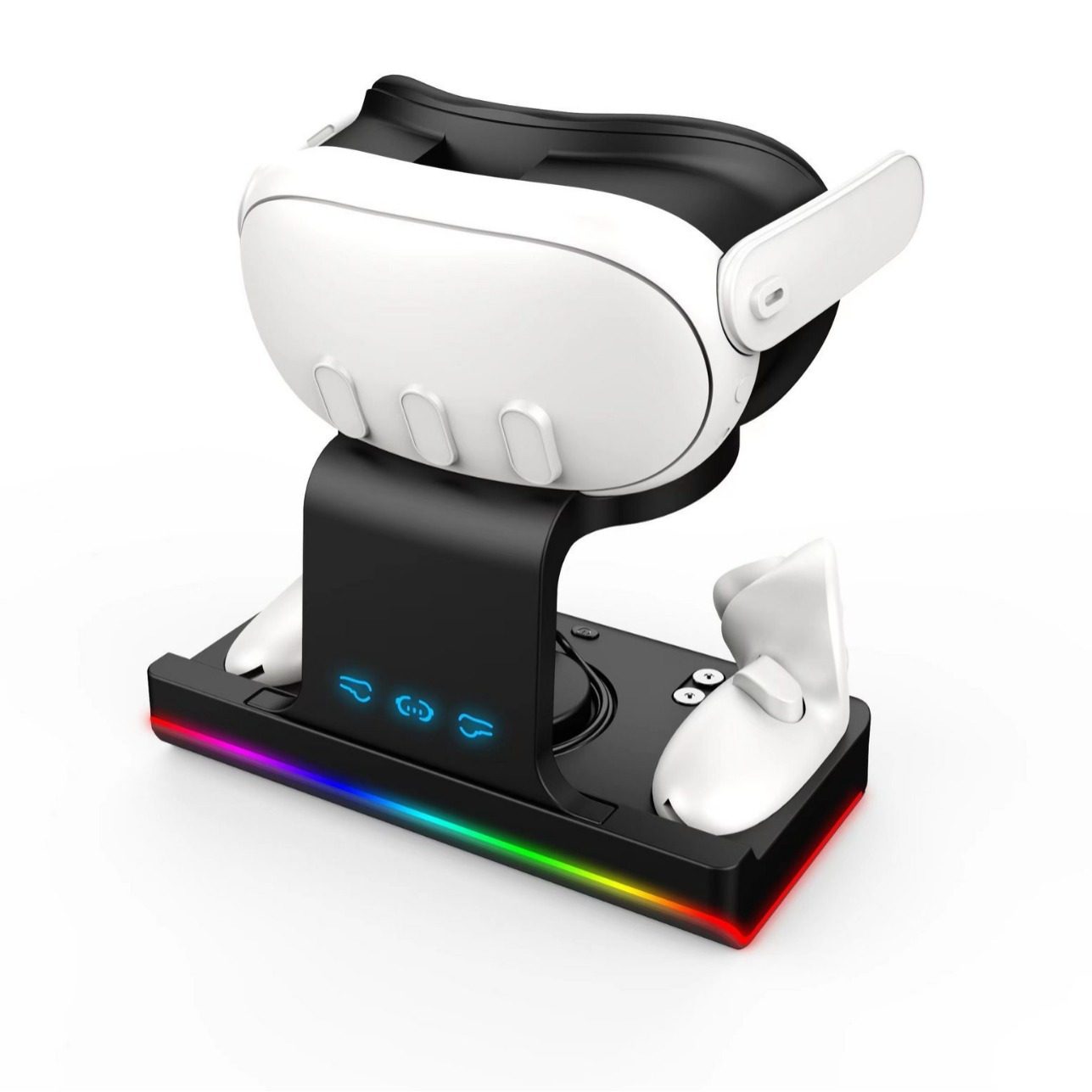 New Meta quest3 head-mounted charging base with colorful VR handle charging base quest3 game accessories