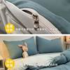 Ins Style Bed Four-piece Set Washed Cotton Bed Sheet Quilt Cover Household Quilt Cover Single Student Dormitory Bed Three-piece Set