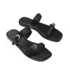 Women's 2025 New Cross-Border Sandals with Decorative Buckles, Summer Outdoor Wear Shoes Slippers Sandals
