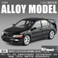 1:24 gold cube mitsubishi evo9-box-black
