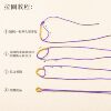 No. 72 0.8mm round gold wire pull ring diy jewelry rope accessories necklace rope manual hanging ring pendant pull ring wholesale