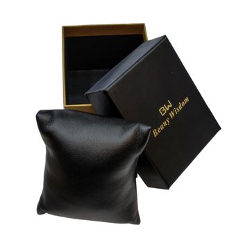 Watch Box, Please Contact Me/Bw/Beauy Wisdom Watch Gift Box, Black and Gold Color Gift