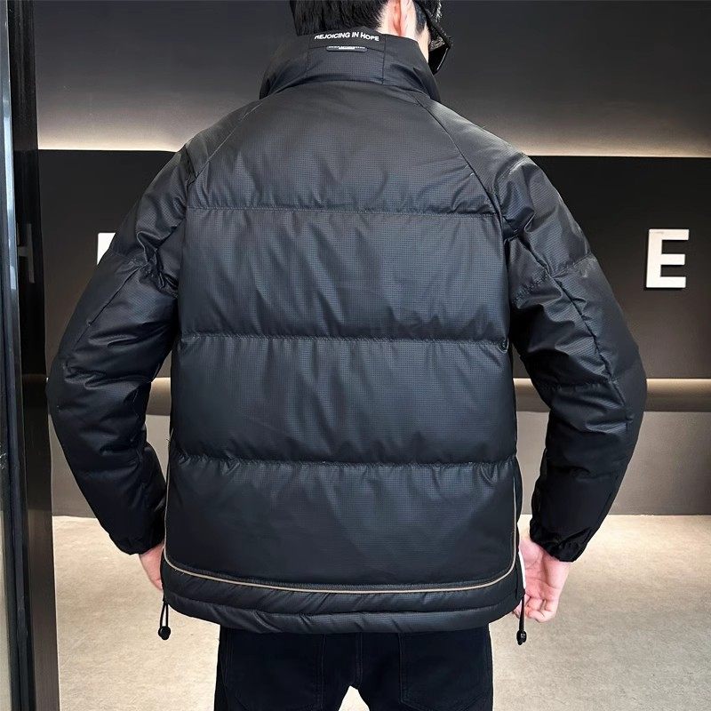New solid color down jacket men's fashion high-end casual fashion men's down jacket thickened fashion factory direct batch