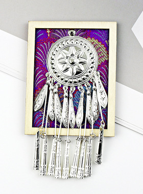 贵州苗族特色文创冰箱贴傣绣布大小框立体凤凰回头贵州旅游纪念品