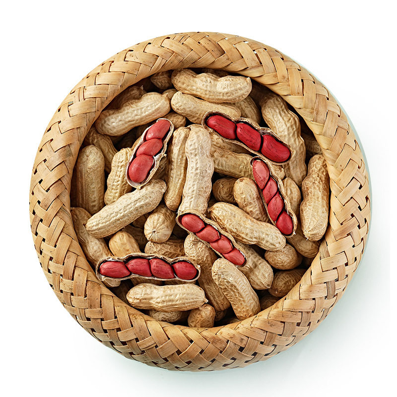 Red-Skinned Peanuts 2025 New Farm Goods Without Shells, Freshly Sun-Dried, Four Red Peanuts, Raw or Cooked Optional