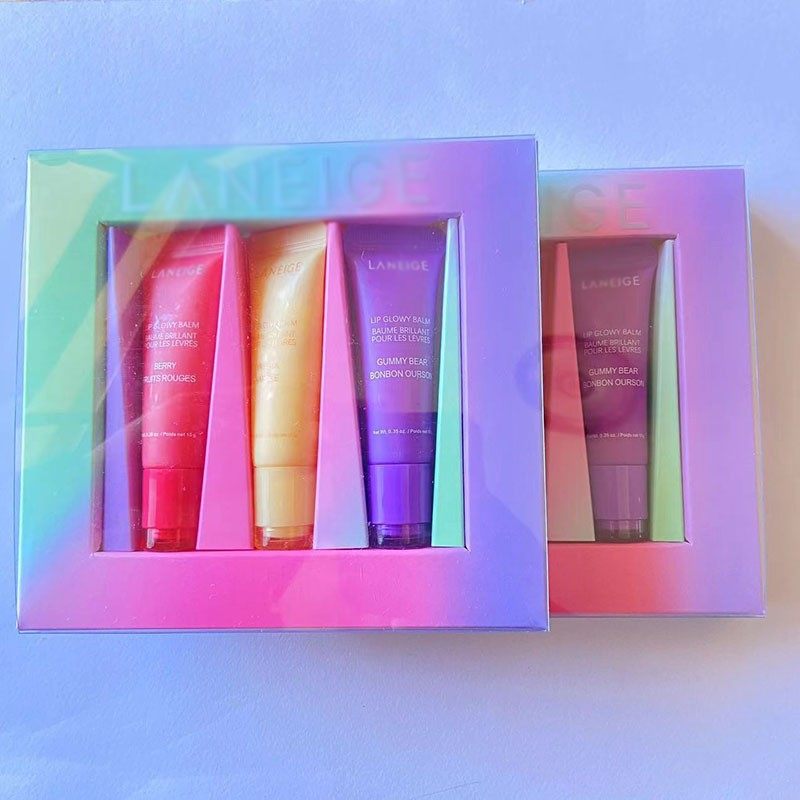 Cross-Border Popular Lip Gel Gummy Bears, Sweet Candies, Three Forest Rosehip Nourishing and Moisturizing Kits