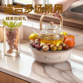 Electric Ceramic Stove for Brewing Tea, Indoor Electric Tea Stove for Winter, Health-Preserving Kettle, Tea Brewing Stove, Tea Set