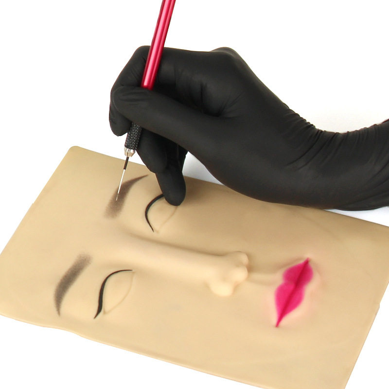 100 Pieces of Disposable Composite Nitrile Gloves for Tattoo and Embroidery Beauty Salons, Special for Massage and Foot Massage