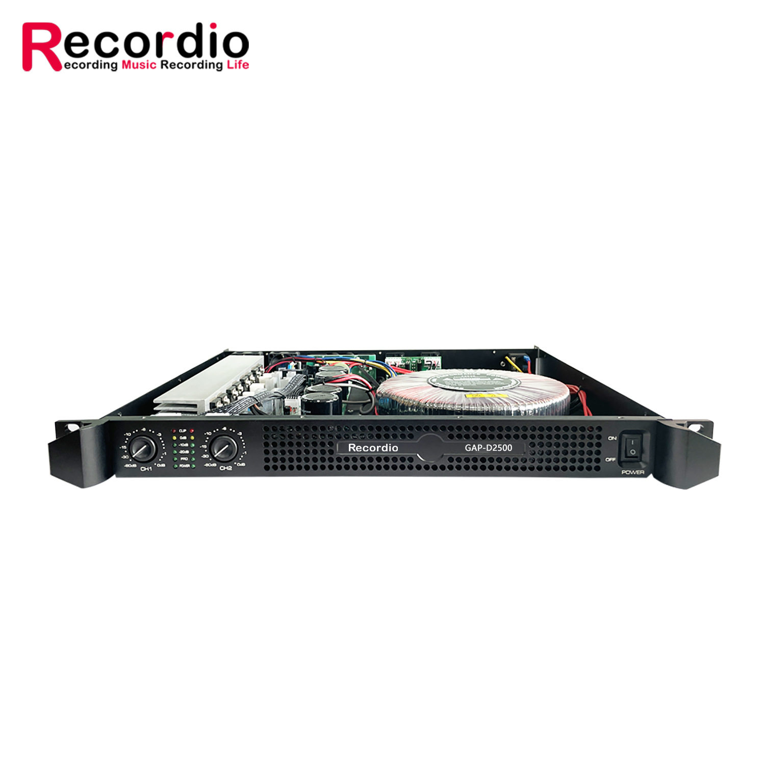 GAP-D2500 professional stage KTV performance 1U body 1250W * 2 high power amplifier