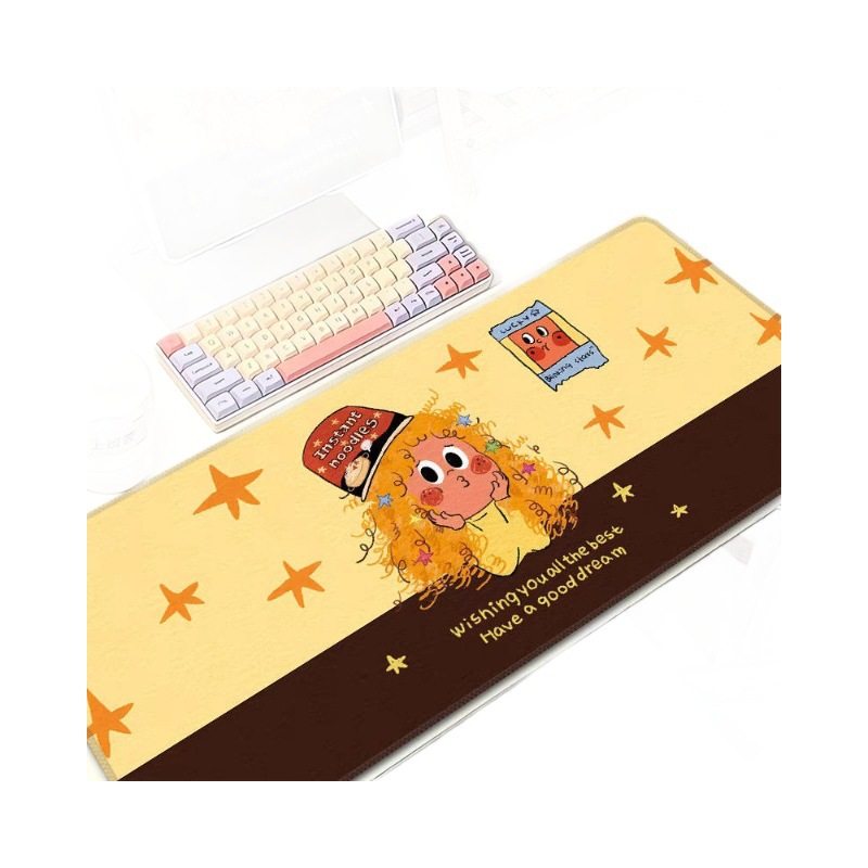 Star Man Mouse Pad Cute Girls Large Student Desk Pad Computer Keyboard Pad Desk Pad