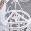 Japanese JSK simple round 15 clip small size rotatable windproof hook plastic hanger inner hanger