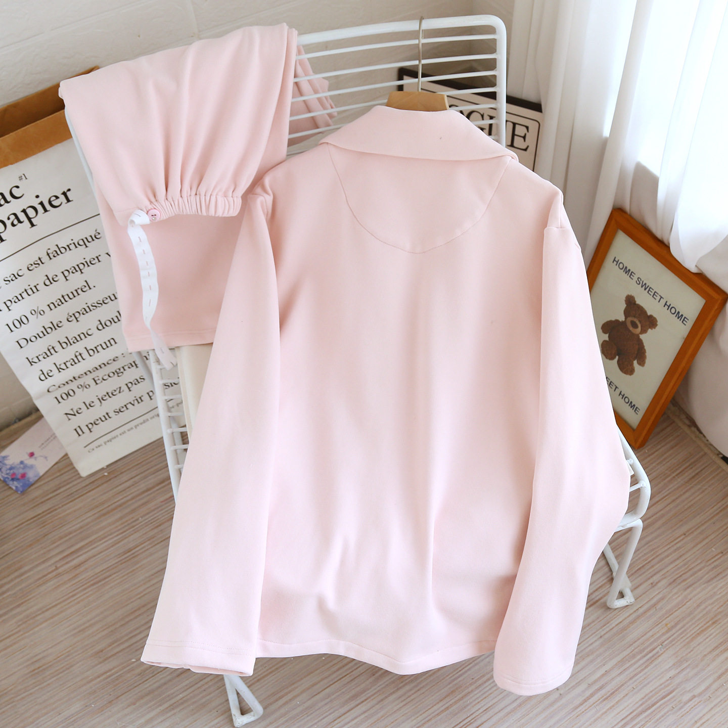 Maternity Pajamas Autumn and Winter Thickeneded German Velvet Mulberry Silk Suit Pregnancy and Postpartum Nursing Pajamas Confinement Clothes Autumn