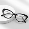 New 8341 elastic glasses leg frame round unisex TR90 frame plain glasses anti-blue light glasses plain glasses