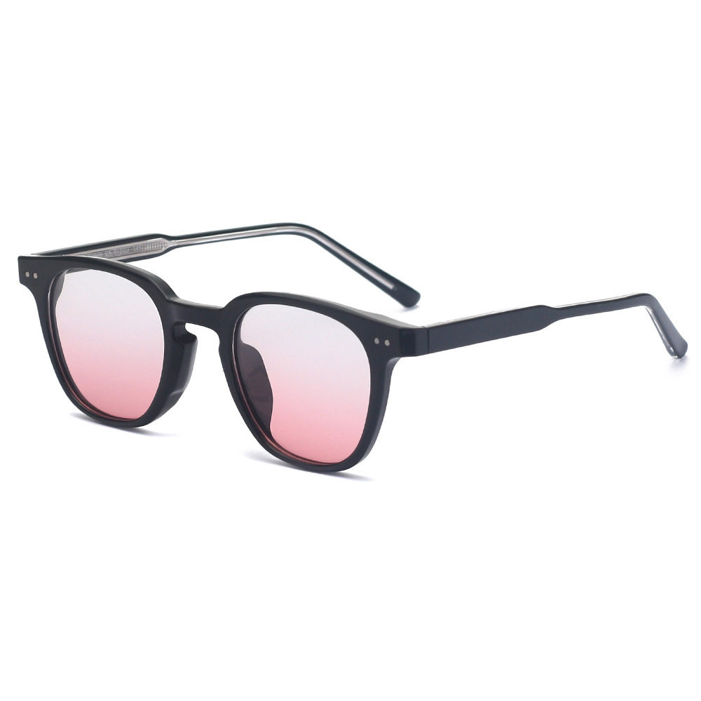 New Tr90 Plate Leg Anti-Blue Light Flat Glasses Frame Men's Fashionable Rice Nail Square Frame Can Be Matched with Sweet for Myopic Women
