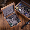 Walnut Wood Watch Storage Box with Lock High Quality Household Simple Watch Jewelry Bracelet Collection Display