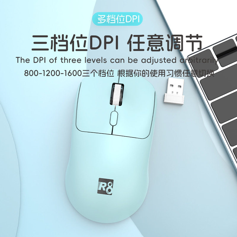 Factory Direct Supply R8 Brand 2.4g Wireless Mouse Wholesale Computer Accessories Notebook Colorful Ergonomic Design