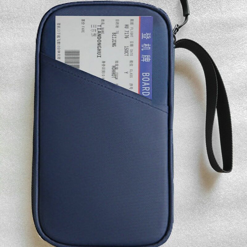Multifunctional Passport Bag, Travel Passport Holder, Anti-Theft Card Holder, Travel Document Cosmetics Bag, Rfid Anti-Theft Brush