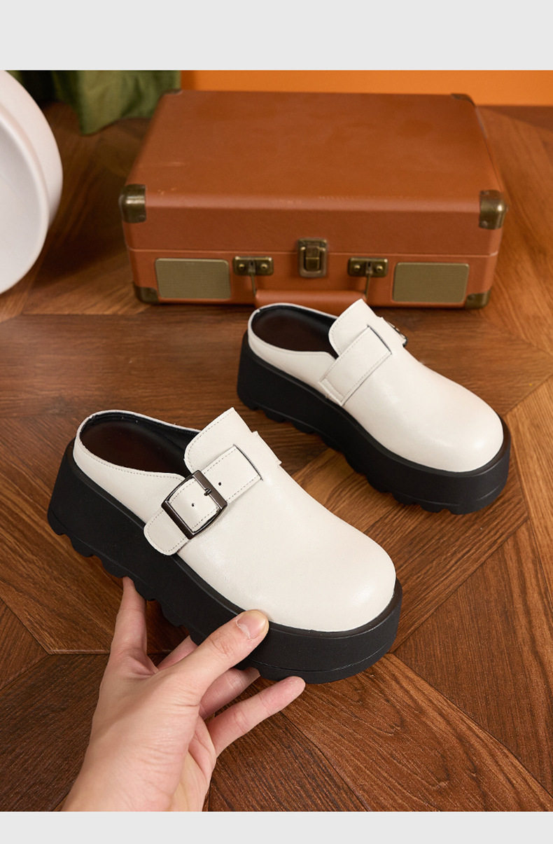 Dép sandal nữ đế dày Birkenstock phong cách mùa hè — Đen, Trắng chi tiết 13