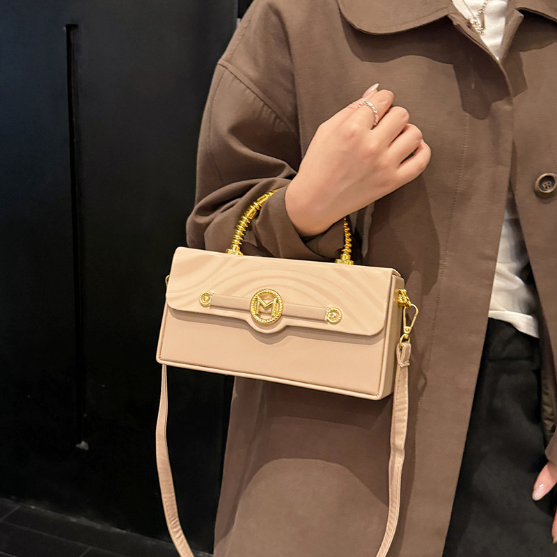 box bag for women 2025 new fashion personality handbag high-end single shoulder crossbody small square bag