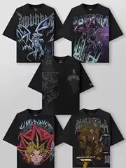 YOUNGLA Joint Yu-Gi-Oh Yu-Gi-Oh Men's Super Large Digital Direct Injection Summer Fitness Sports Casual T-Shirt