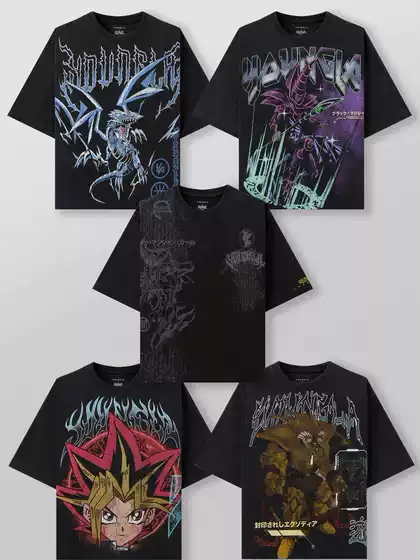 YOUNGLA Joint Yu-Gi-Oh Yu-Gi-Oh Men's Super Large Digital Direct Injection Summer Fitness Sports Casual T-Shirt