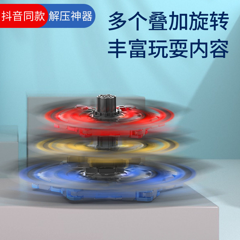 Gyro Toy for Kidsren and Boys, Deformable and Luminous Educational Mechanical Fingertip Finger Rotating Decompression Boy Toy