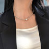 New style Silver Pearl clavicle chain girl niche design elegant high sense ins trendy simple all-match necklace